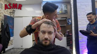 ASMR Turkish Barber: Young Master’s Skills + Relaxing Facial by Apprentice