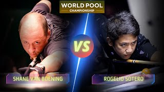 SHANE VAN BOENING VS  ROGELIO SOTERO | 2025 WORLD POOL CHAMPIONSHIP #billiards #nineball #9ballpool