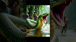 “गाँव में आया अनोखा अनाकोंडा”#AnacondaInVillage#IndianVillageStory#NatureAttack#BraveFarmer