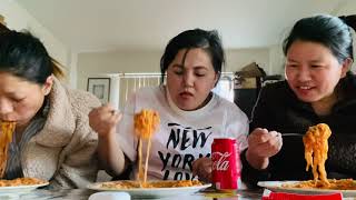 piro (2x 🌶 🥵 spicy Challenge with kokila sis ra anita sis sanga 🥵🍜