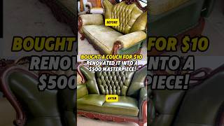 LBought a Couch for $10 Renovated It into a $500 Masterpiece!#diy #revamping #sold