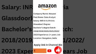 Amazon Recruitment 2024 | Amazon is hiring #shorts