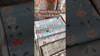 Fabric Sourcing For My Next #Upholstery Project with Lewis & Wood #fabricaddict #fabric