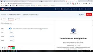 PhoneSites Training - How to Share A Funnel Page With Other Users