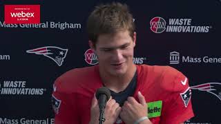 Drake Maye: "No Plays Off. No Days Off." | Patriots Press Conference