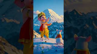 ganpati bappa morya#ganpatifestival  #ganpatifestivalsong#ganesh and mushak #viral shorts