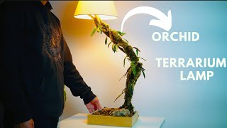 making a orchid lamp terrarium / lamparium
