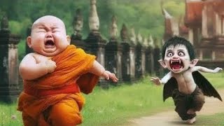 Little monk and ghosts 👻👻 #viralvideos #videos #ghost #funnyvideo