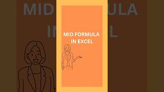MID FORMULA  IN EXCEL #vibehub #ytshorts
