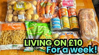 A Week of Meals for £10 – limited Budget Food Challenge. 