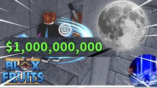 Blox Fruits 1 BILLION MONEY + FULL MOON = Race Awakening?