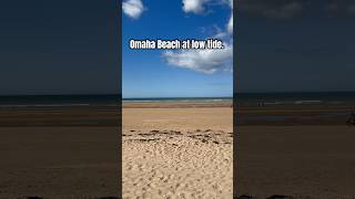 Omaha Beach at low tide.  #ww2history #ww2 #dday80