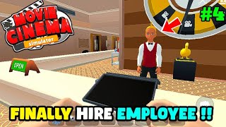 Finally ! Hire My First Employee in Movie Cinema Simulator - M.A.Gamezone