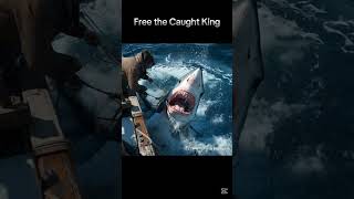 Free the Caught King  #WildlifeProtection  #MarineConservation #HumanityInAction #shark