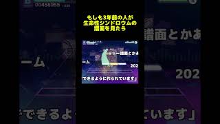 もしも3年前の人が生命性シンドロウムの譜面を見たら#shorts#プロセカ #生命性シンドロウム