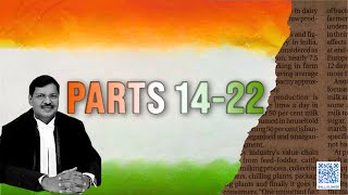Parts 14–22 of Indian Constitution Explained | Indian Polity for UPSC, SSC, Banking, RRB, CDS, AFCAT