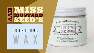 How to apply Miss Mustard Seed's Furniture Wax