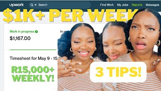 3 TIPS | Make Over $1,000 Per Week Freelancing | South African YouTuber