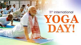 PM Narendra Modi participates in 11th International Yoga Day Celebrations, Visakhapatnam