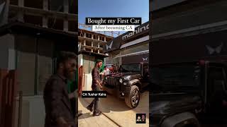 CA tushar kalra first car after becoming CA 🔥🔥 #ca #charteredaccountant  #charteredaccountantvsias