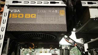 Dell XPS 8900 EVGA 850 BQ power supply RTX 2080 ti display card upgrade tutorial