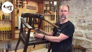 Restoration of an Old Leather Chair with Woodworm Damage, by Fixing Furniture