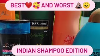BEST AND WORST SHAMPOOS | INDIAN SHAMPOO EDITION #shampoo #shampoonatural  #bestshampooinindia