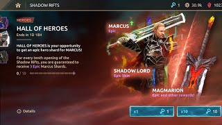 10x RIFT KEYS SPEND ON MARCUS HERO 