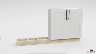 Nelson Cabinetry: Pro Tip - Using Wall (Uppers) Cabinets as Base cabinets! Kitchen Island Hack!