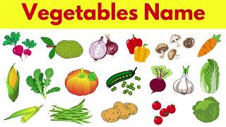 VEGETABLES NAME for Toddlers | Part 3 | First words for babies | English vocabulary