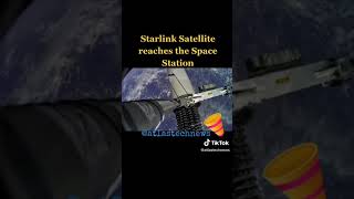 Starlink Satellite reaches the Space Station #shorts #short