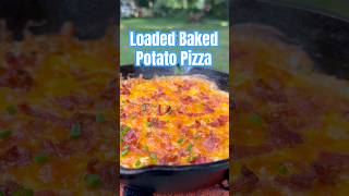 Baked Potato Pizza #Pizza #BakedPotato #LoadedBakedPotato #Recipes #EasyMeals #RecipeShare #Potato