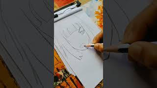 Angry Anime Girl drawing 😡❤️ #youtubeshorts #viral #anime #shorts