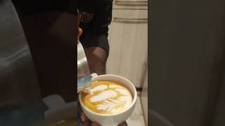 What did i just made! Cafe Latte#latteartdiaries.#tree#pine.#howtomakecoffeeathome