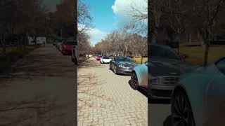 luxury sports cars parked on the street#luxurycars #luxurylifestyle