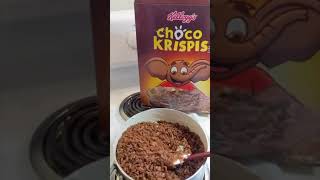 5 Minute Dessert - Choco Krispis Treats 🤤🍫⁠ ⁠ 🧈 3 Tbsp Butter ⁠ 🤍 10oz Marshmallows⁠ 🍚 6 cups