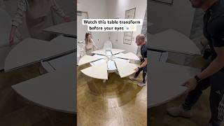 Watch This Table Transform Before Your Eyes ✨ Space-Saving Design #spacesavingfurniture #diningtable