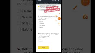 Binance Academy 6YA Blockchain Study Week questions answers/ binance 6th anniversary celebration