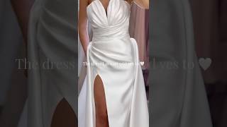 The dress I almost said yes to 🤍 #weddingdress #sayyesstothedress #weddingdresstryon