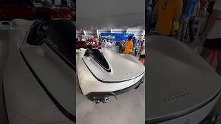 Ferrari Monza SP1 take a walk around this hypercar parked under the iconic Goodyear Blimp.