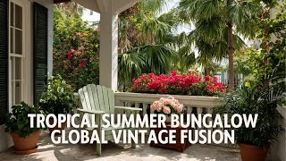 Tropical Summer Bungalow Decor   Anthropologie Inspired Global Vintage Fusion
