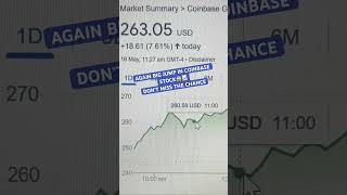 AGAIN BIG JUMP IN COINBASE STOCK 🔥😱📈 #coinbase #usmarket #stockmarket #stockmarketnews #trending