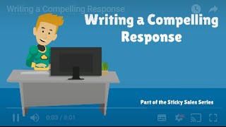 Free Sales Training Video: Writing a Compelling Response
