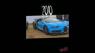 Evolution of Bugatti chiron