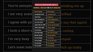 Normal vs IELTS English – Speak Smart for the Exam!#NormalVsIELTSEnglish #IELTSSpeaking #IELTSPrepar
