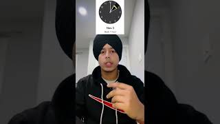 Canada time change🥳 #canadalife #canadapunjabilife #studentlife #foryou #shorts #viralvideo #pendu