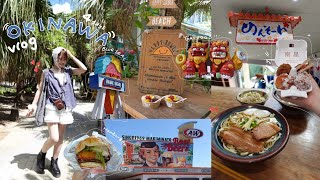 【沖縄VLOG】美味しいものを食べまくる🍔🍻王道から映えスポットまで❗️全部回りたい詰め込み旅🌺🫧