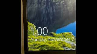 Canadian time change captured