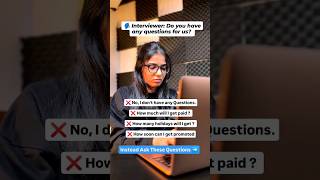 How to answer Do you have any questions for us? | #interview #shorts