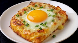 Just Mix Egg with Bread | Quick & Easy Breakfast Recipe in 5 minutes!